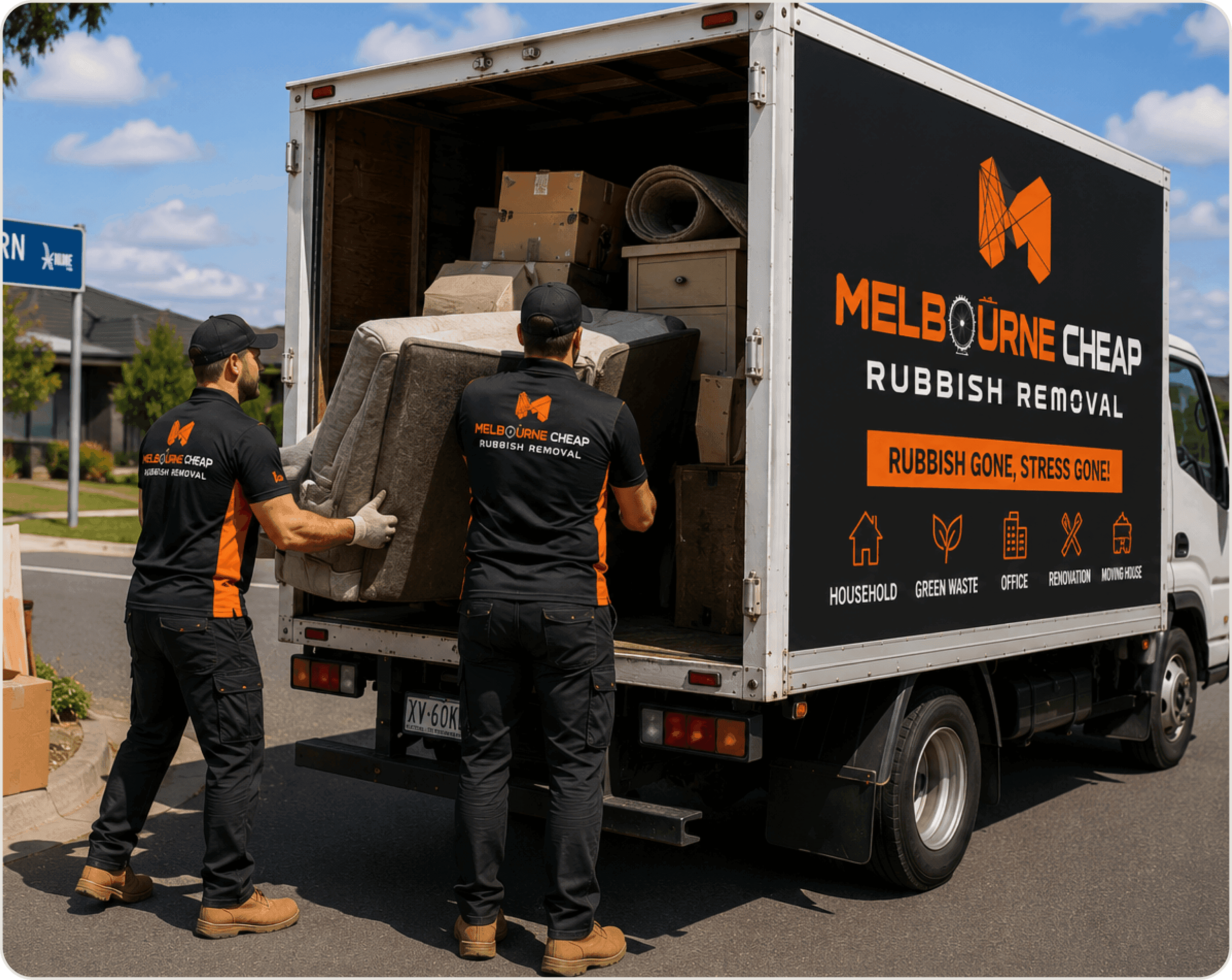 Melbourne Cheap Rubbish Removal team