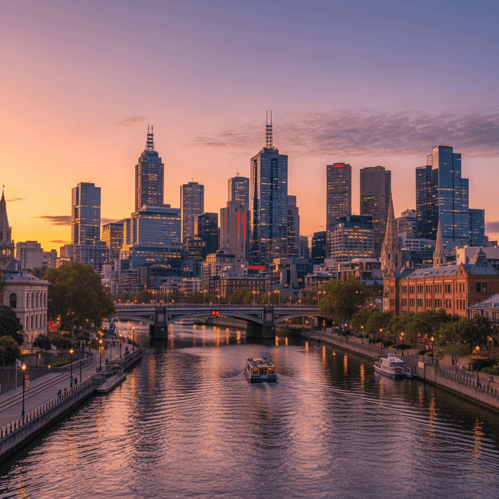 Melbourne city skyline